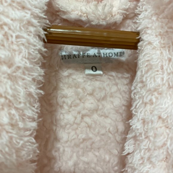 Giraffe at Home Pink Chenille Robe - Picture 5 of 6